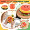 Creative Hamburger Shape Stress Relief Squeeze Toy for Office Desk Hand Exercise and Relaxation for Adults and Kids