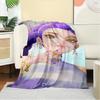 K-POP Anime Girl Group Vier Jahreszeiten Weiche Warme Decke Ganzjahres Dick Gestrickt Polyester Tagesdecke für Bett, Camping, Reisen Perfektes Geschenk