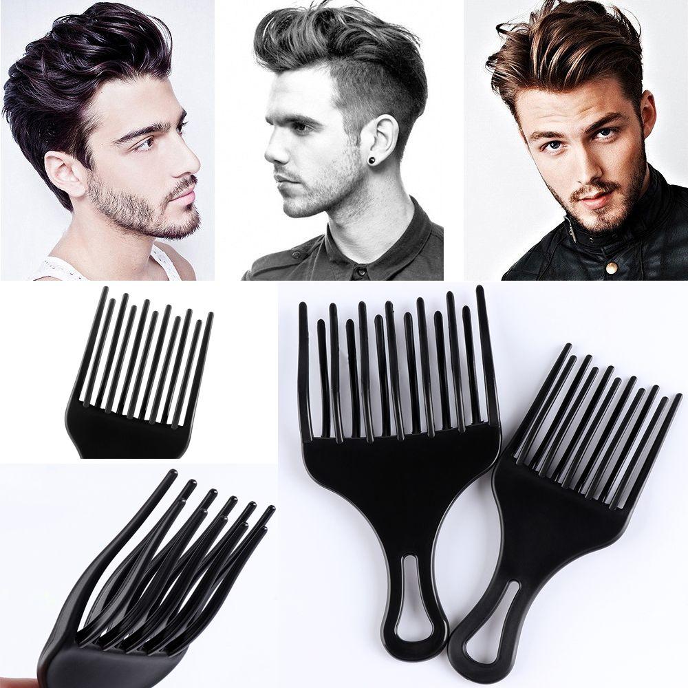 Hairdressing Anti-static Wide Tooth Comb Hair Fork Brush Salon Styling Tool Afro Hair Pick Comb