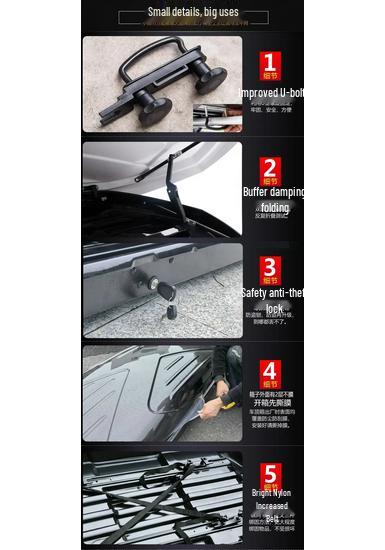 Compatible with AION Y Plus, V, S: Slim Roof Box & In-Car Travel Box for SUVs