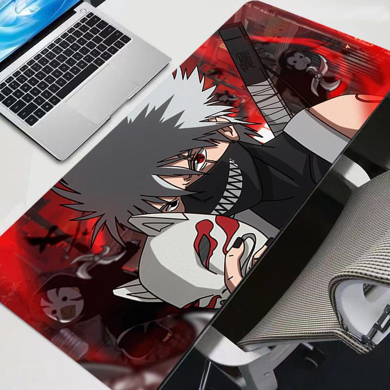 Uchiha Itachi Madara N-Naruto Uzumaki Mouse Pad XL Lockedge Gaming Accessories Computer Gamer Keyboard Mouse Mat Desk Mousepad