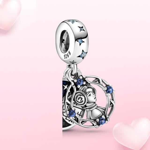 100% 925 Sterling Silver Charm Millennium Falcon Dangle Charm Fit Original Fashion Jewelry Women Bracelet DIY Gift