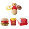 Children Simulation Food Toys Pretend Play Hamburger French Fries Kitchen Toy Set Miniature Snack Burger Educational Toys Baby