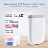 D11 Portable Handheld Thermal Label Printer with 5PCS Tapes Wireless BT Label Maker Sticker Machine for Home Labeling Barcodes