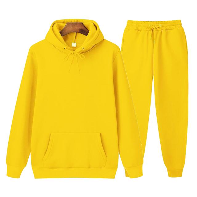Survêtement à capuche et pantalon pour homme et femme, ensemble de survêtement, survêtement d'hiver, costume de sport, sweat-shirt, pull à la mode