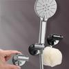 Support de Douche à Ventouse Sans Perçage Amovible Réglable Support de Pommeau de Douche Forte Charge Portante Base de Douche de Salle de Bain