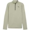 Mens Performance Quarter Zip Tailored Long-Sleeved Top