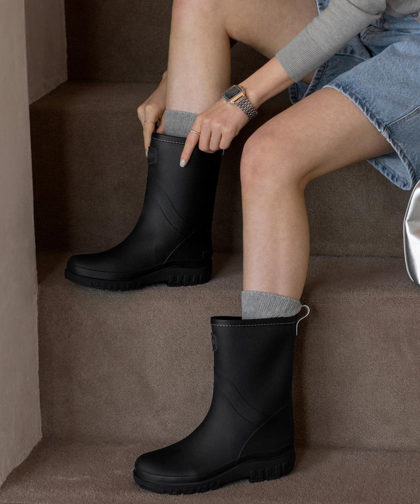 Chaakan Rosalyn Wasserdichte Gummistiefel (2 Arten) (Mittel, Lang) (Typ B.)
