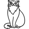 Black Cat Metal Wall Art, Iron Wire Hollow Decor, Minimalist Line Art Ornament for Living Room Bedroom Home Office Wall Hanging Sign 8.7x11.8in
