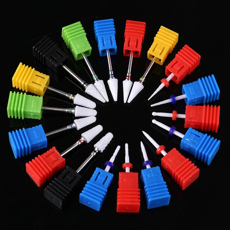 Nail Ceramic Grinding Head Single Corn Shape Nail Electric Grinder Special Accessories Grinding Head
