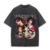 Vintage Washed Yungblud IDOLS The World Tour  T Shirts Mens Women Hip Hop High Quality Gothic Oversized Tshirts Streetwear