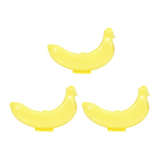 3Pcs Banana Case Food Grade BFA-Free Easy To Clean Reusable Portable Banana Protector Box Storage Container