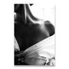 Black and White Sexy Window Girl Nordic Canvas Painting Fashion Beautiful Woman Posters Wall Art Pictures Living Room Home Decor