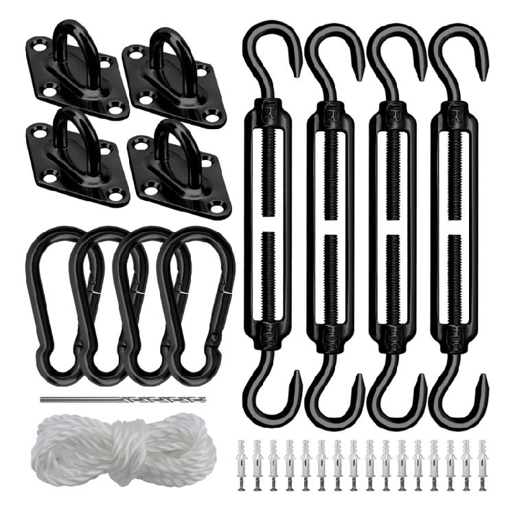 Stainless Steel Shade Sail Hardware Kits Camping Tent Installation Accessories Rectangle Sunshade Canopy Fixing Tool