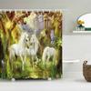 Funny Shower Curtains Bathroom Curtain With Hooks Decor Waterproof Cat Dog 3d Bath 180*180cm Creative Personality Shower Curtain