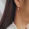 Boucles d'oreilles Simon quotidiennes pour femmes plaquées or 18 carats