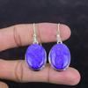 Charoit Ohrringe Echte Edelstein Ohrringe Handarbeit Schmuck 925 Sterling Silber Ohrringe Charoit Schmuck Neuestes Design Ohrringe Geschenke für Sie