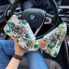 Pantofi sport pentru femei, cu talpă groasă, pentru femei, pantofi albi cu graffiti, pictați manual pentru femei, pantofi casual în aer liber