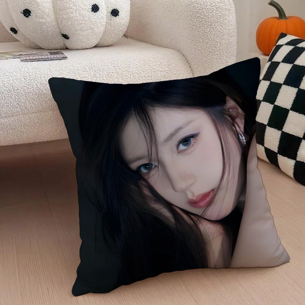 Cute Talented Chinese Beautiful Actress RRosy Cushion Cover Throw Pillow Cover Hidden Button Durable Polyester Chair Cushion
