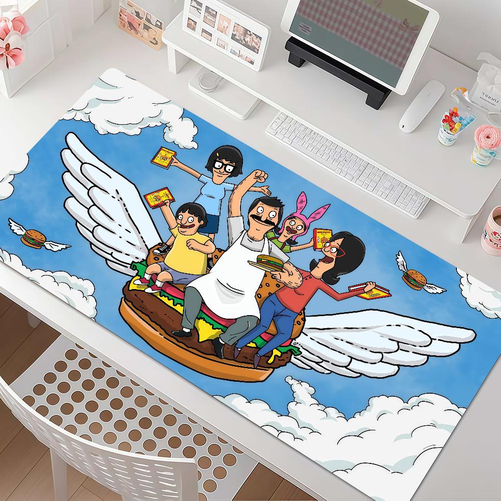 Cartoon schattige B-Bobs Burgers Muismat Vierkant Kantoor Gaming Bureau Mat Waterdicht Antislip Rubber Decoratief