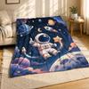 Cartoon Astronaut Space Coral Fleece Blanket
