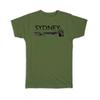 Gift T-Shirt : Sydney City Travel Australia Souvenir Expat Country Tourism