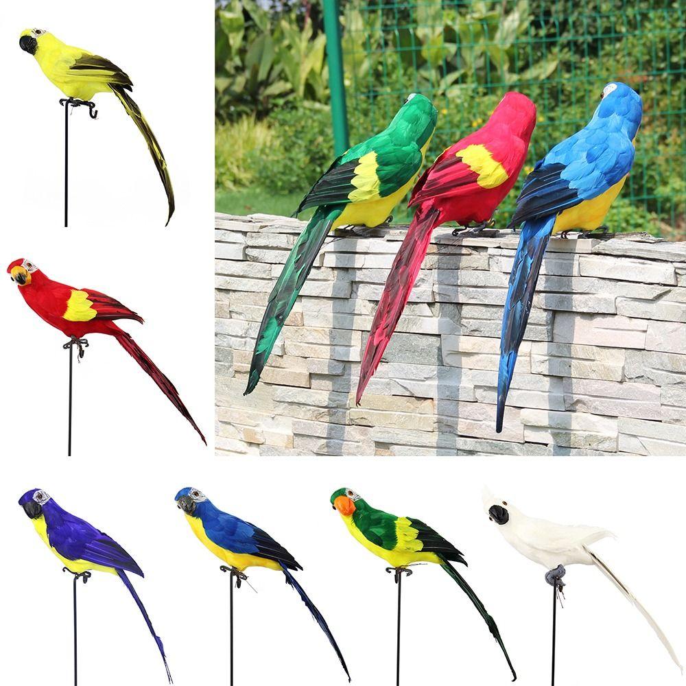 Multicolor Artificial Bird Model 25cm/35cm/45cm/60cm Garden Decorative Bird Home Decoration