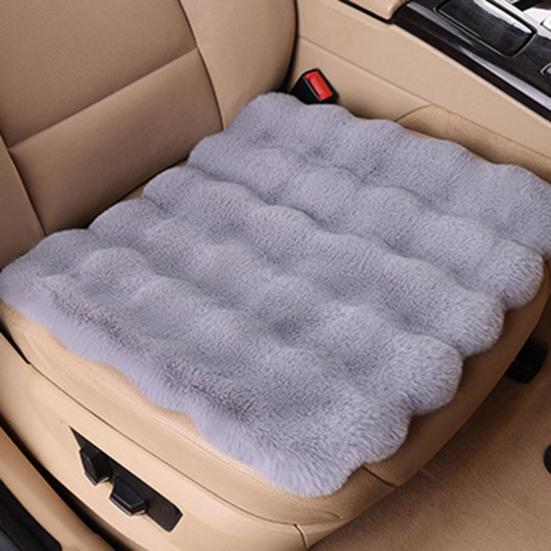 3Pcs Thickened Plush Car Seat Cushion Set Wear Resistant Non-Slip
