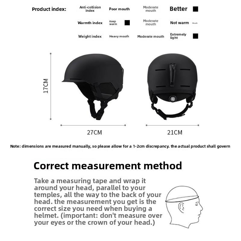 Skihelm Ultralicht Snowboard Snowboarduitrusting Heren en Dames Wit Warm Sneeuw