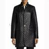 Trench Coat da Donna Nuovo Elegante Raffinato Fatto a Mano in Vera Pelle d'Agnello Trapuntato