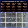 360-Piece High Strength Grade 12.9 Internal Hex Socket Screw and Hex Nut Set (M3, M4, M5, M6)