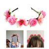 Fabric Flower Headband for Women Girl Special Occasion Hairhoop for Birthdays Weddings and Cosplay Event Headpiece