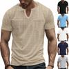 Summer Men's Loose, Breathable and Casual V-neck Quick-drying Short-sleeved T-shirt