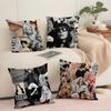 Singer L-Lady G-Gaga Cushion Cover Silky Short Plush With Invisible Zipper Dustproof Sofa Pillow Cover For Home Decor
