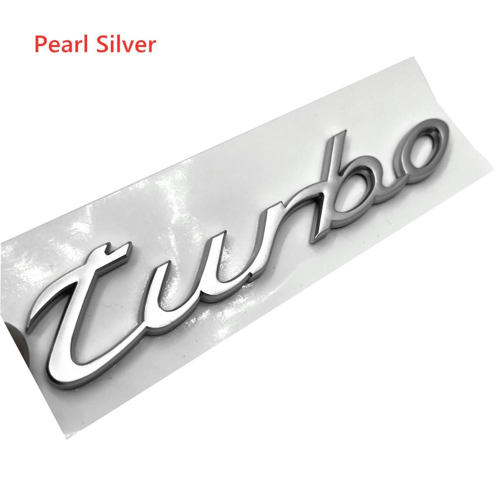 1Pc 3D Turbo 4 S Logo Car Emblem Accessories for Panamera Cayman Boxster Cayenne Macan