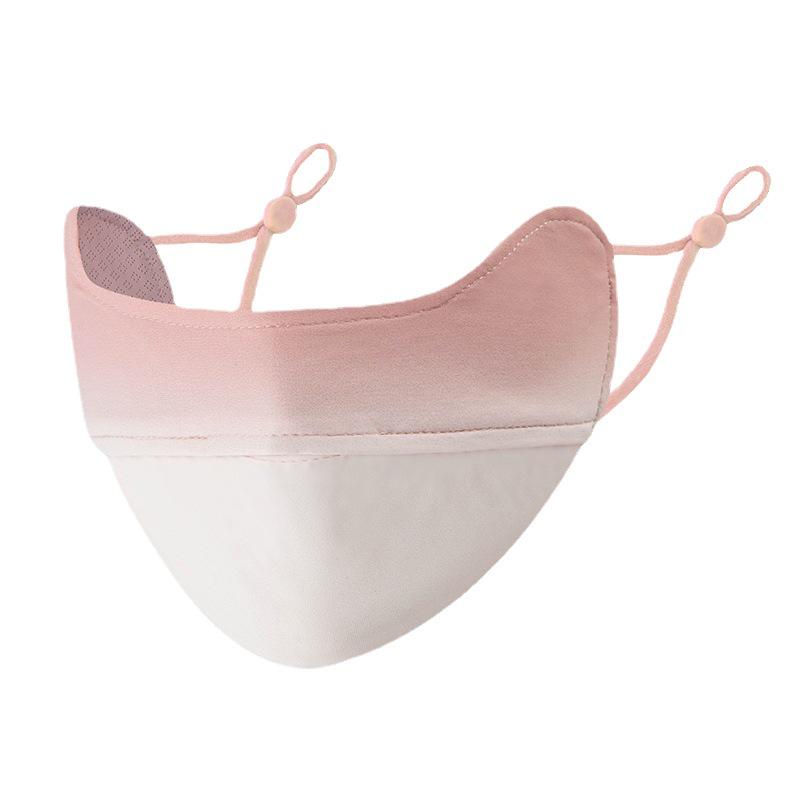 Ono Rouge High-End Facekini: Eis-Seide UV-Schutz, Atmungsaktive Sonnencreme-Maske mit Augeneckenschutz für Damen