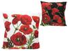 Decorative Pillow With Filling Red Poppies Flowers Living Room Bedroom