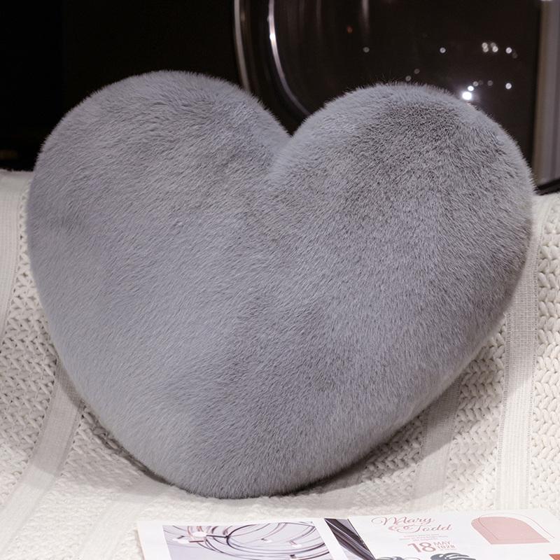 45/60Cm Heart Plush Throw Pillow Stuffed Red Heart Colorful Fuzzy Cushion Home Sofa Chair Lumbar Support Plushie Decor Gift