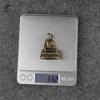 Retro Brass Buddha Sakyamuni Statue Small Portable Pocket Sitting Buddha Sculpture Home Decor Office Desk Decorations Ornaments