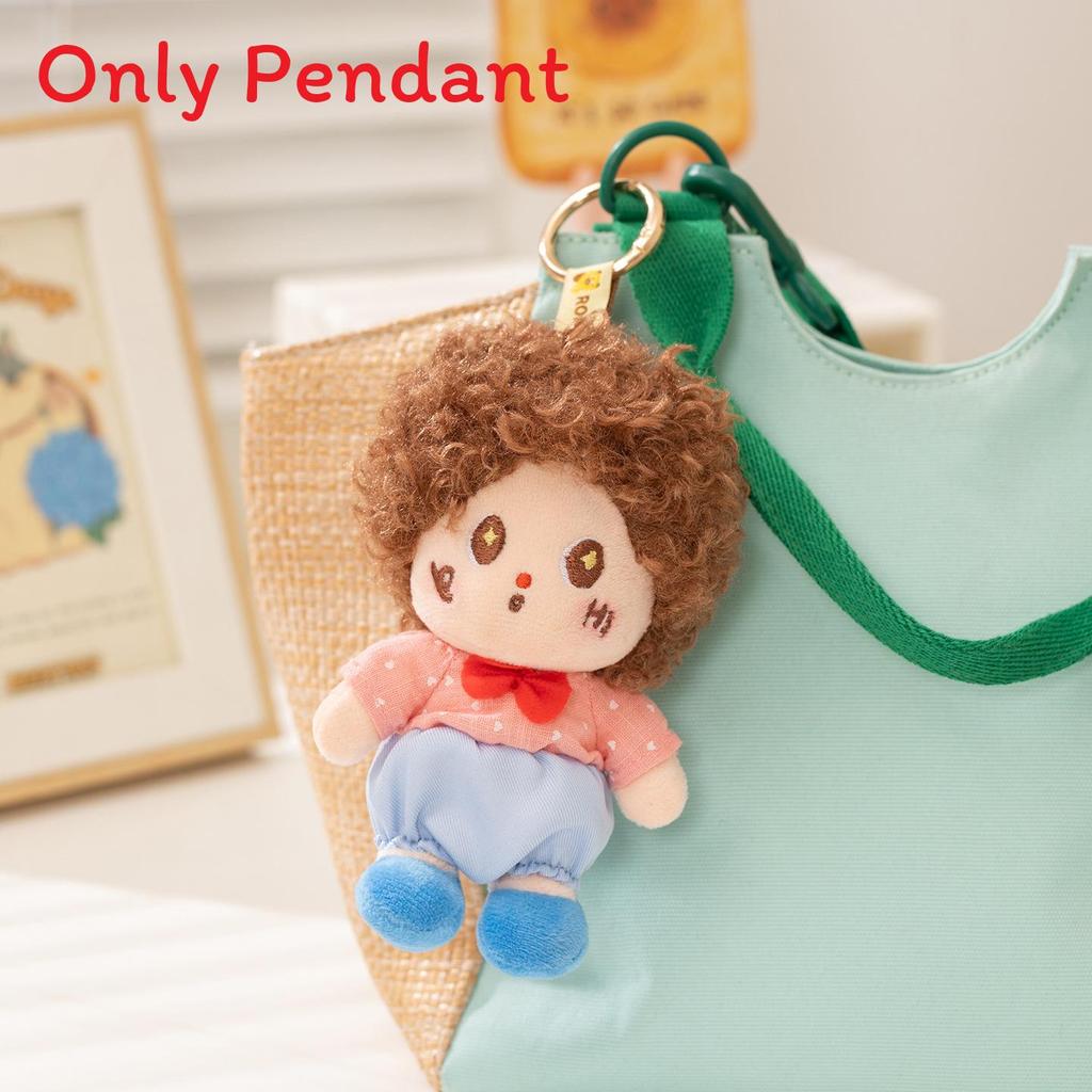 Plush Star Character Keychain With Polyester Fiber For Gift And Bag Decor