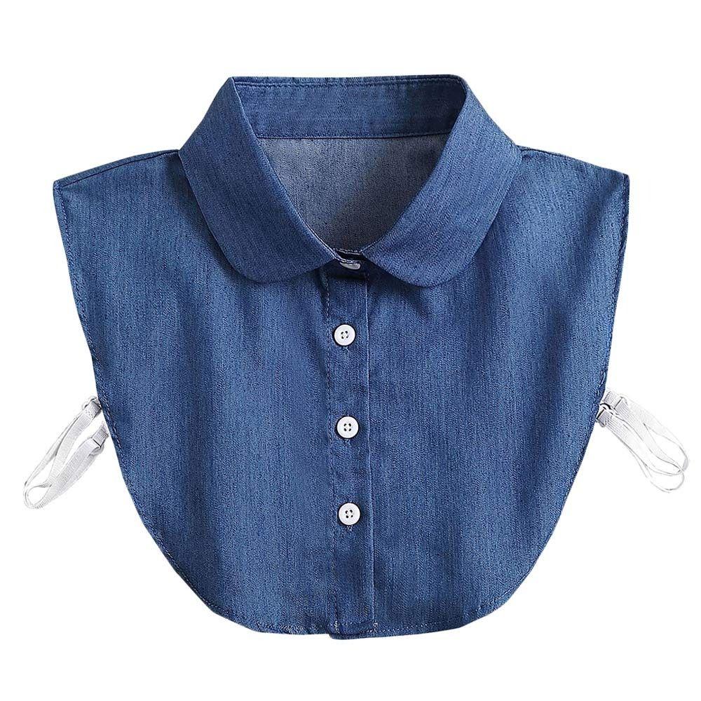 1Pc Colorful Lapel Fake Collar Vintage Detachable Shirt Collar For Women Blouse Sweater False Collar Lapel Top Neckwear Ties