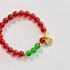 High Quality Natural Chalcedony Green Agate Design Bracelet Bracelet