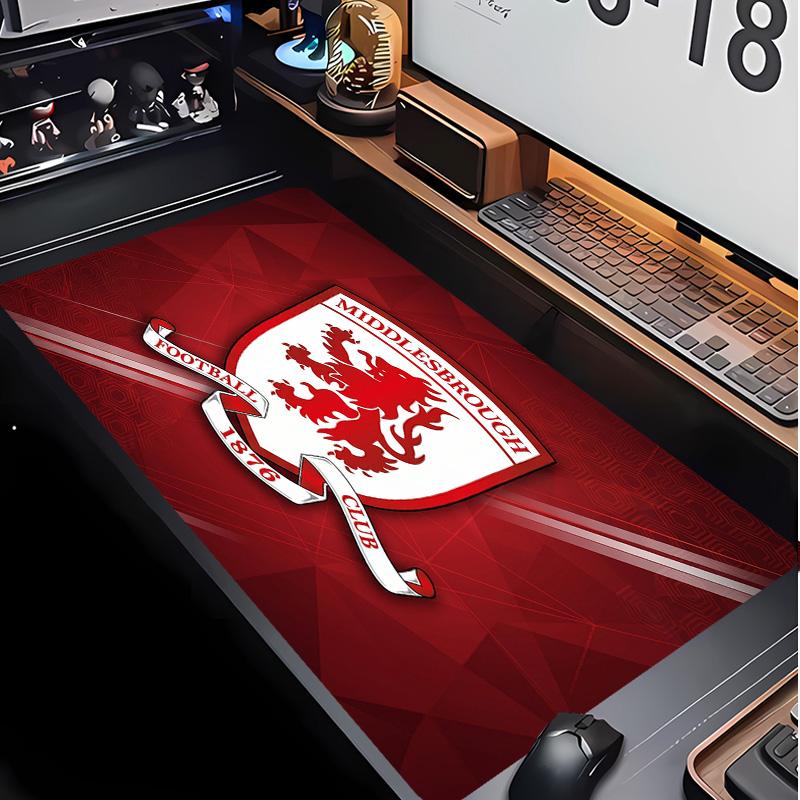 Middlesbrough Football Pattern Mouse Pad Non?Slip Rubber Base Gaming Mousepad For Desk Office Home