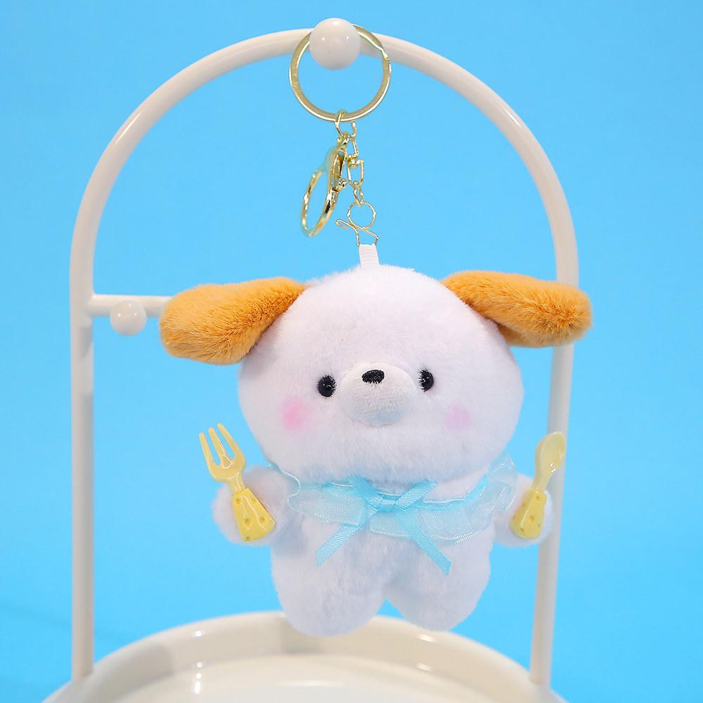 Cute Plush Bear Keychain With Polyester Fiber Filling Perfect For Girls Backpack Decor