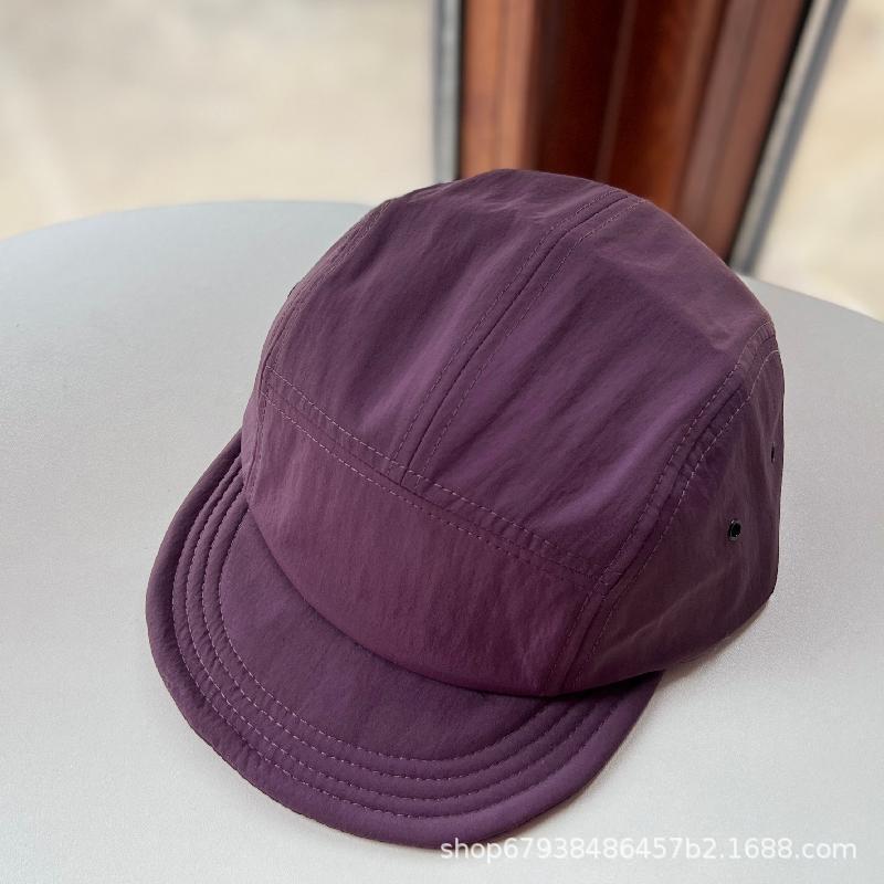 Casual Five-piece Hat Women's Summer Outdoor Camping Simple, Light and Quick-drying Flat Edge Baseball Cap Riding Cap Ins