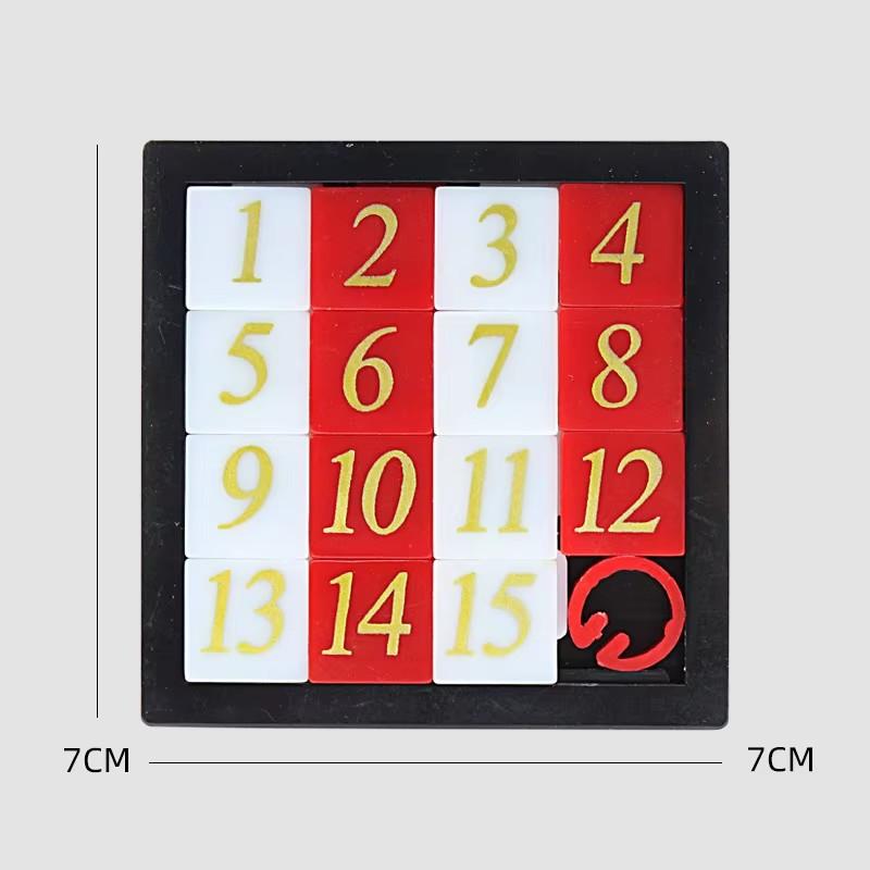 Pcs 2/5/10 Math Toy 1-15 Number Puzzles Kids Toy Sliding Puzzle Toy 15 Tiles Logics Game Developing For Children Plastic