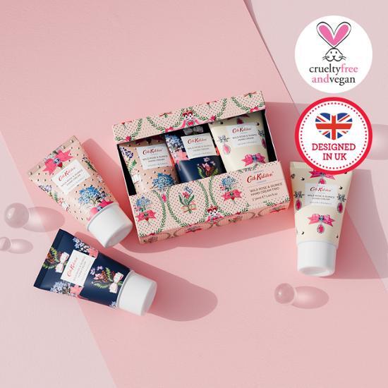 Cath Kidston Vegan Wild Rose & Queen's Hand Cream Triple Plan (30mlX3)