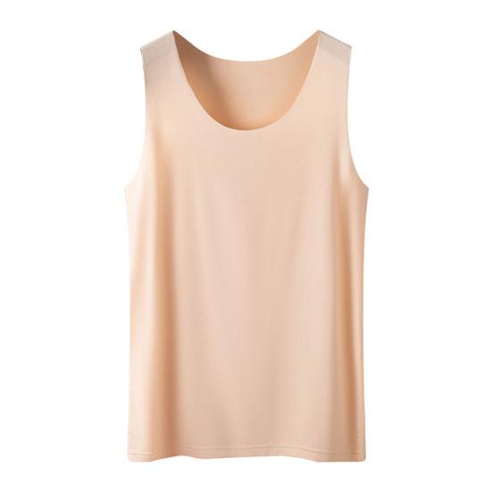 Damen Unterziehweste Eisseide Nahtlos Ärmellos Einfarbig Übergröße Dehnbar Rundhals Schnelltrocknend Kühlend Camisole Sommer Dating Büro Urlaub EMA