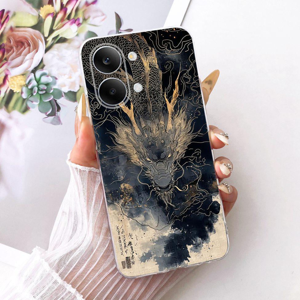 Case For Xiaomi Poco X8 Pro Max Cover Transparent Fashion Butterfly Cute Cat Cool Painted Soft Phone Casing 2602BPC18G