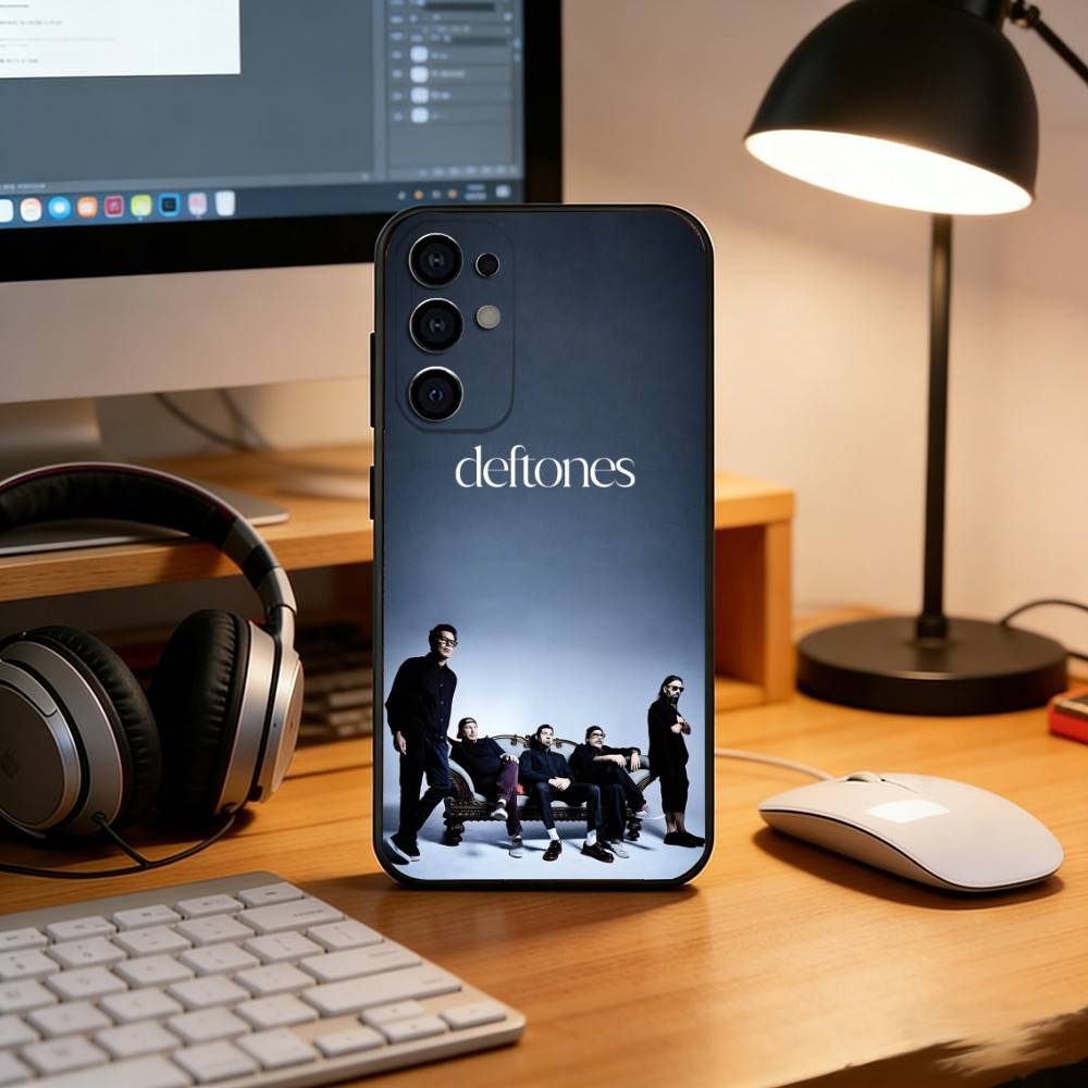 Band D-Deftones Phone Case Black Silicone Soft For Samsung S25,S24,S21,S22,S23,S30,Ultra,S20,Plus,Fe,Lite